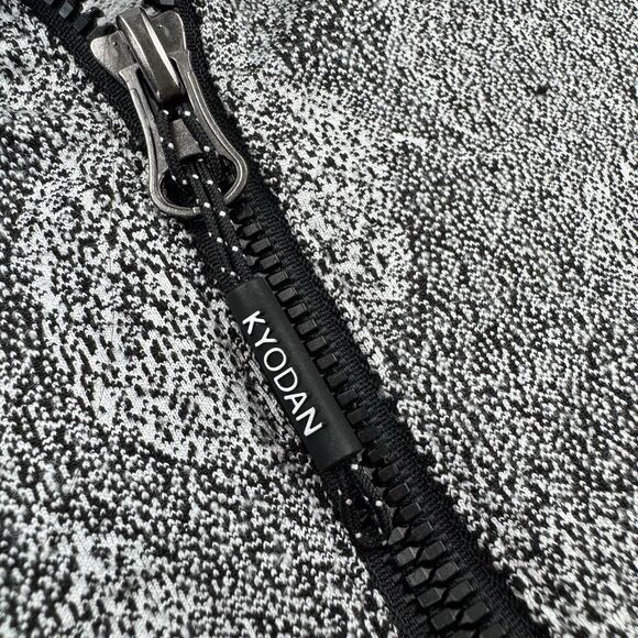 Kyodan Outdoor Women’s Gray Leaf Print 1/4 Zip Pullover Sweater Size XL Gym Yoga - Picture 7 of 11